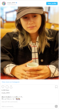 imaluがインスタで「すっぴん画像」を公開