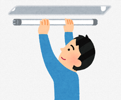 蛍光灯からLEDの蛍光灯へ付け替える行為は危険なので絶対ダメです